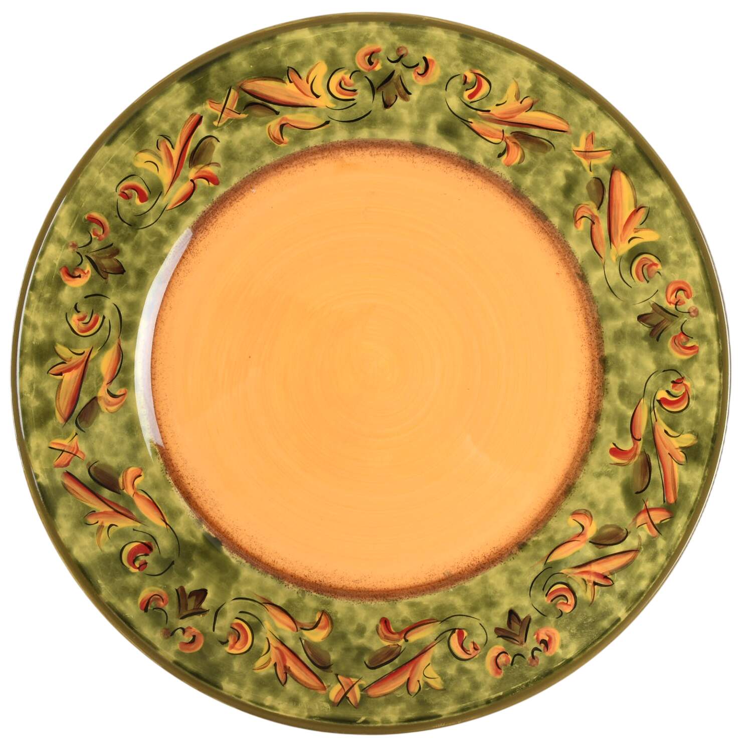 Mediterranean Leaf Dinner Plate by Casa Cristina-1