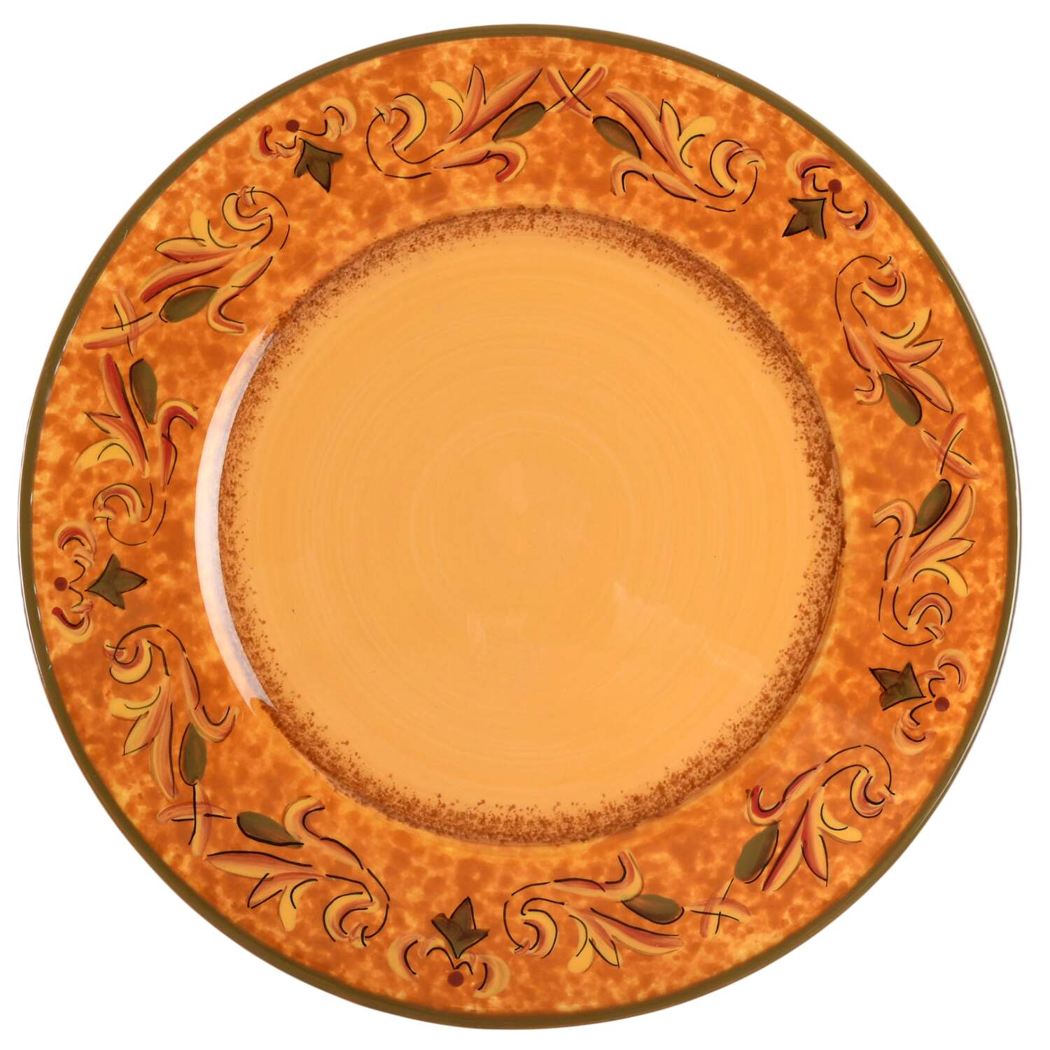Mediterranean Leaf Dinner Plate by Casa Cristina-1