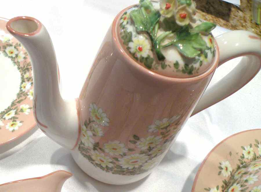 Orlick Coffee Pot & Lid by Crown Staffordshire-1