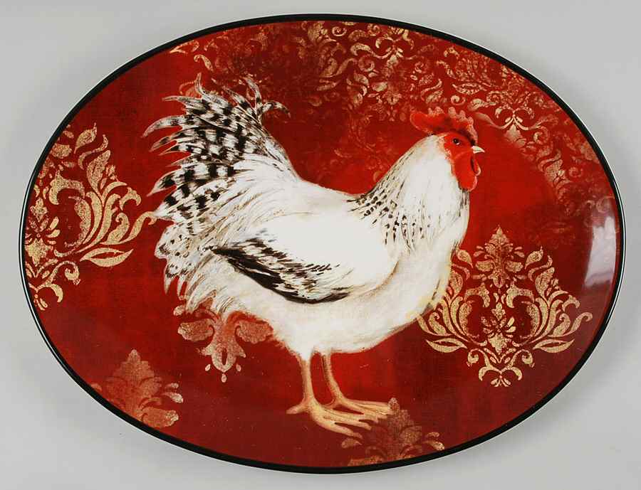 Avignon Morning 16" Oval Serving Platter by Certified International-1