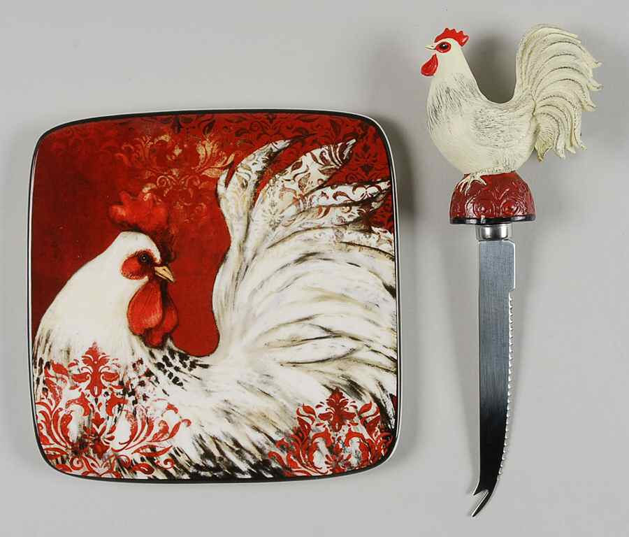 Avignon Morning Cheese Plate & Knife Set by Certified International-1