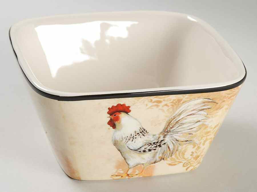 Avignon Morning Individual Square Ice Cream Dish by Certified International-1
