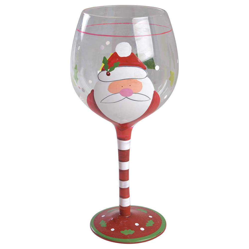 Christmas Cut Outs Glassware Goblet by Certified International-1