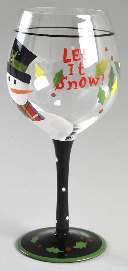 Christmas Cut Outs Glassware Goblet by Certified International-1