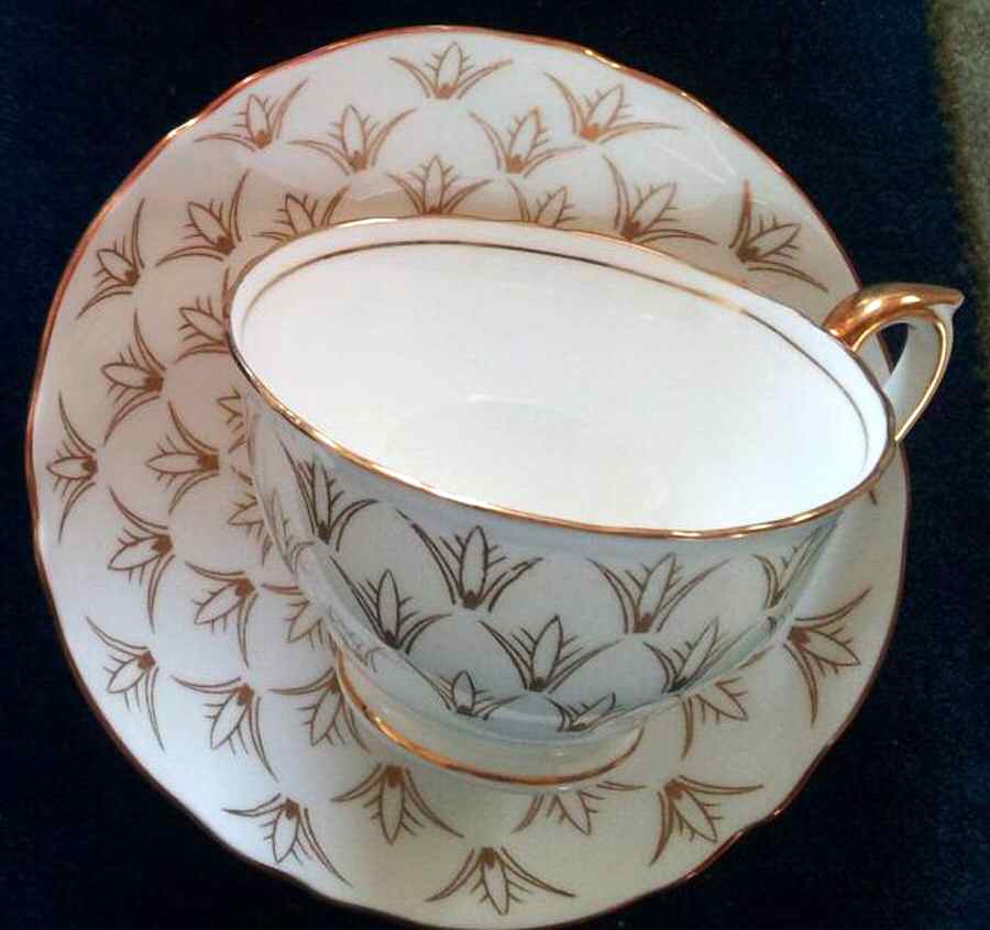 A16000 Footed Cup & Saucer Set by Crown Staffordshire-1