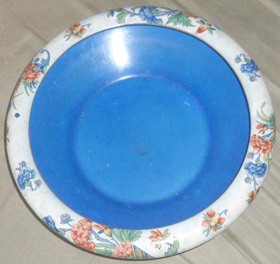 C1925 Large Rim Soup Bowl by Crown Ducal-1