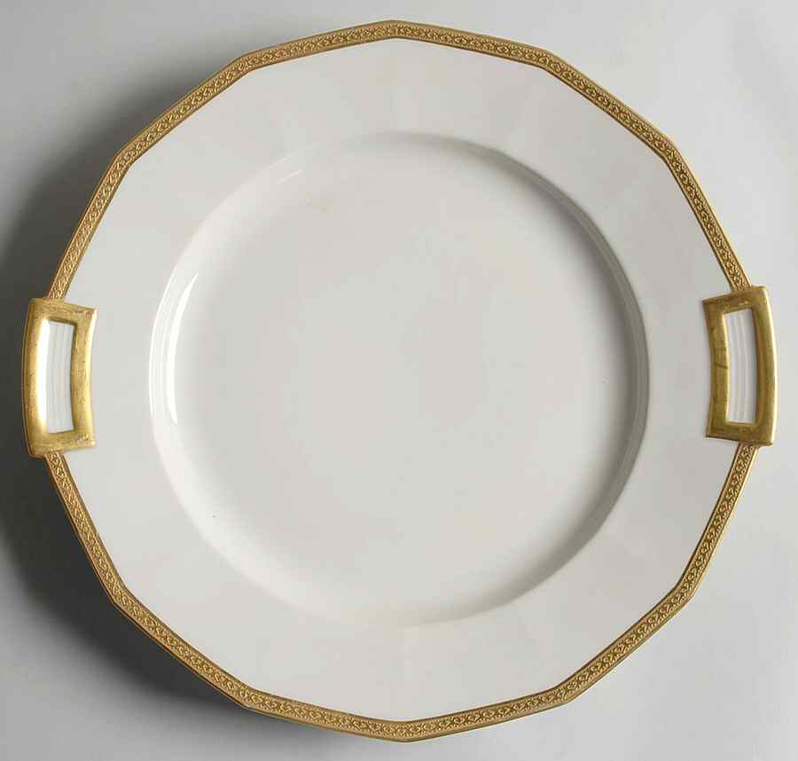 CHF1688 13" Handled Chop Plate (Round Platter) by Charles Field Haviland-1