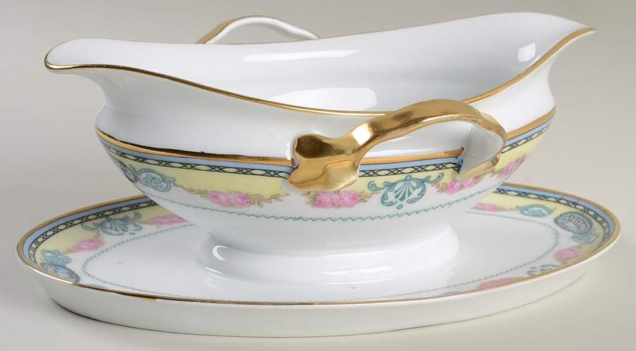 CIM144 Gravy Boat with Attached Underplate by Crown Imperial-1