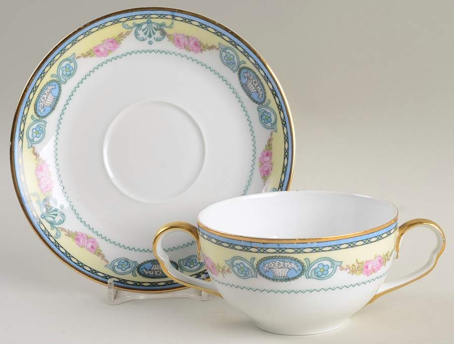 CIM144 Flat Bouillon Cup & Saucer by Crown Imperial-1