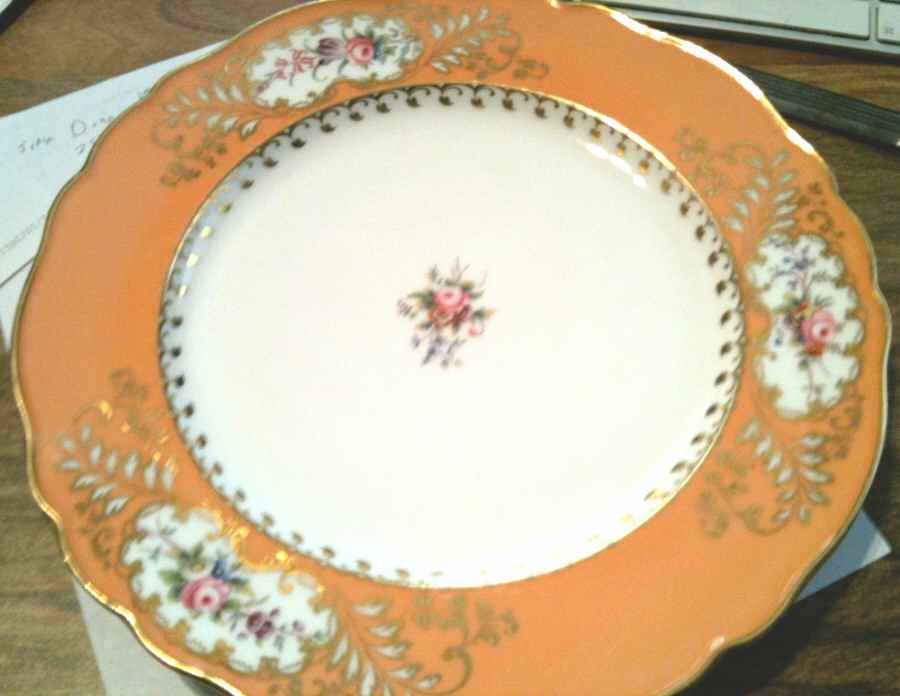 COA47 Peach Dinner Plate by Coalport-1