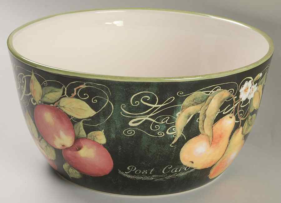 Parisian Fruit 11" Large Salad Serving Bowl by Certified International-1