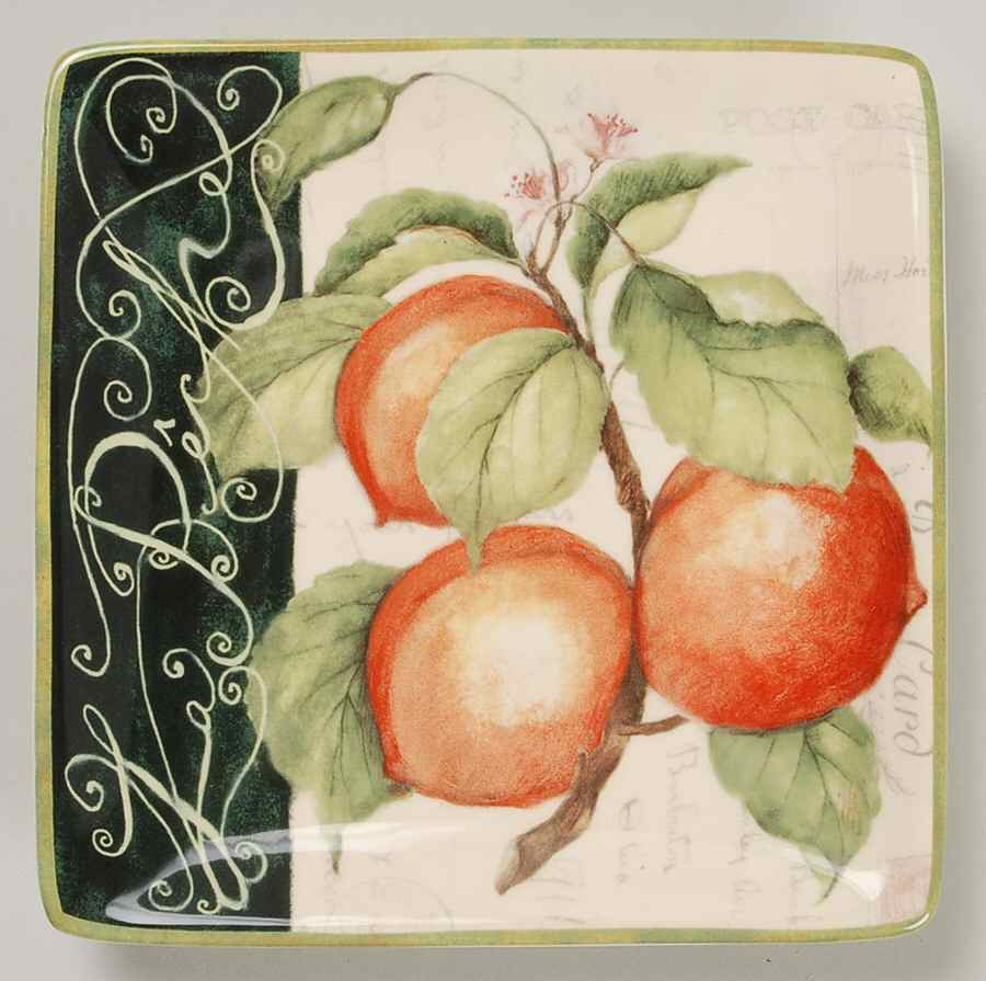 Parisian Fruit Canape Plate by Certified International-1