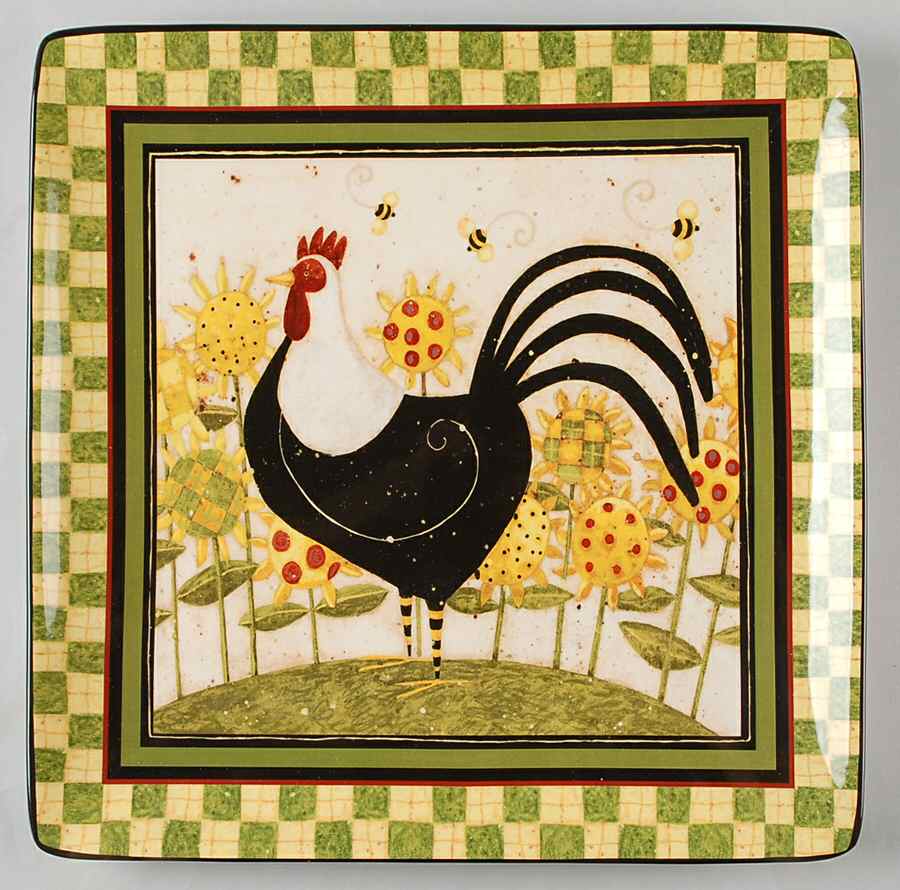 Oh Happy Day 12" Square Serving Platter by Certified International-1