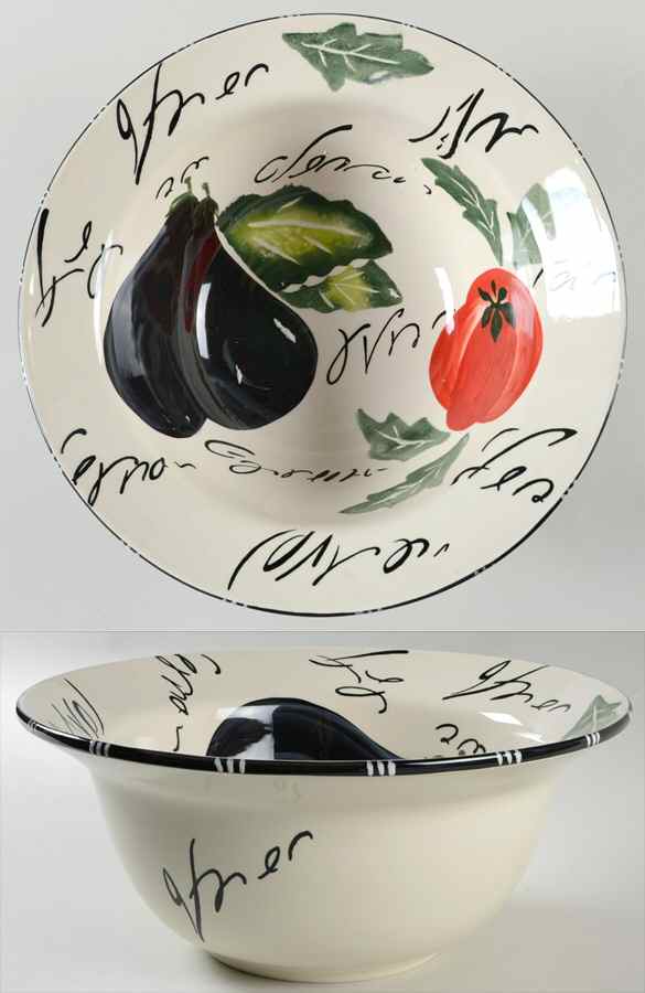 Melanzana 12" Large Salad Serving Bowl by Certified International-1