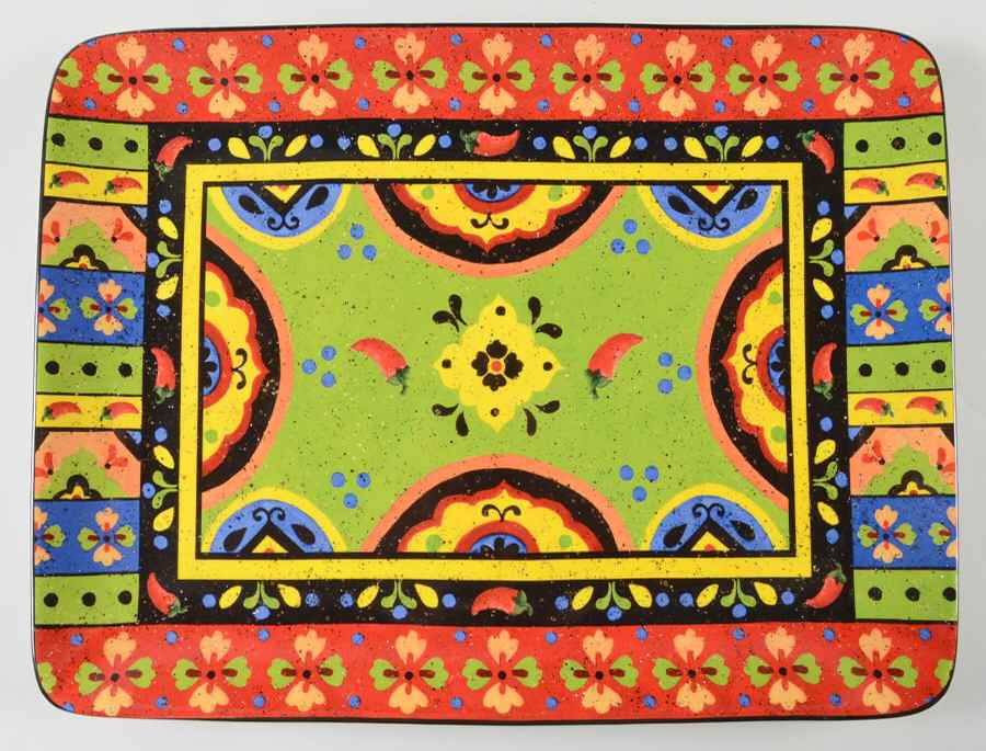 Hot and Saucy 16" Rectangular Serving Platter by Certified International-1