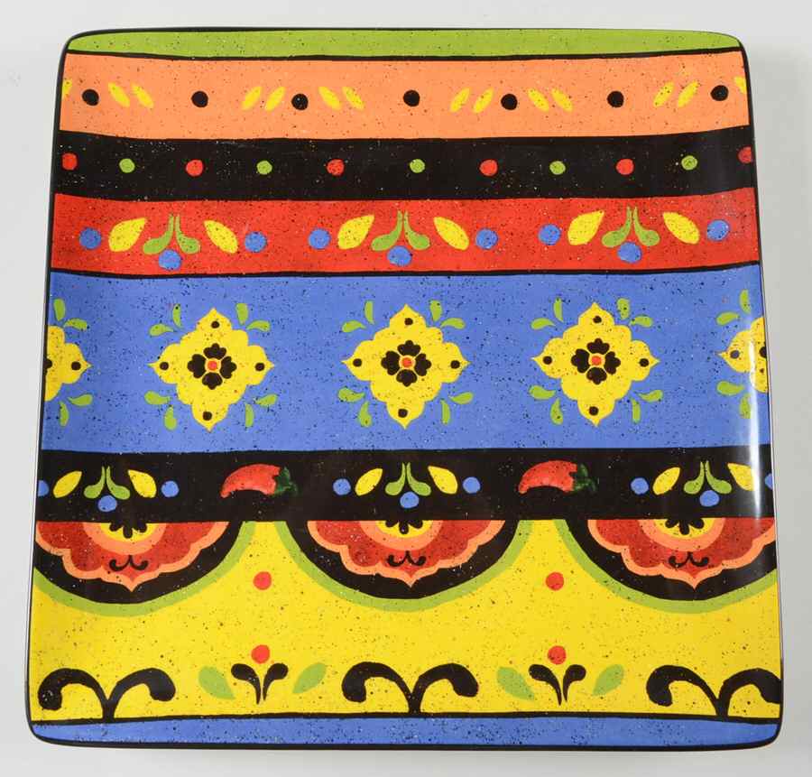 Hot and Saucy 12" Square Serving Platter by Certified International-1