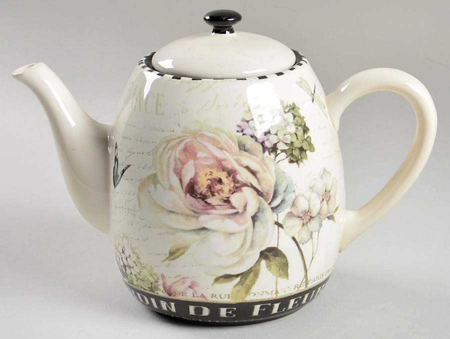 Marche d'Fleur Teapot & Lid by Certified International-1