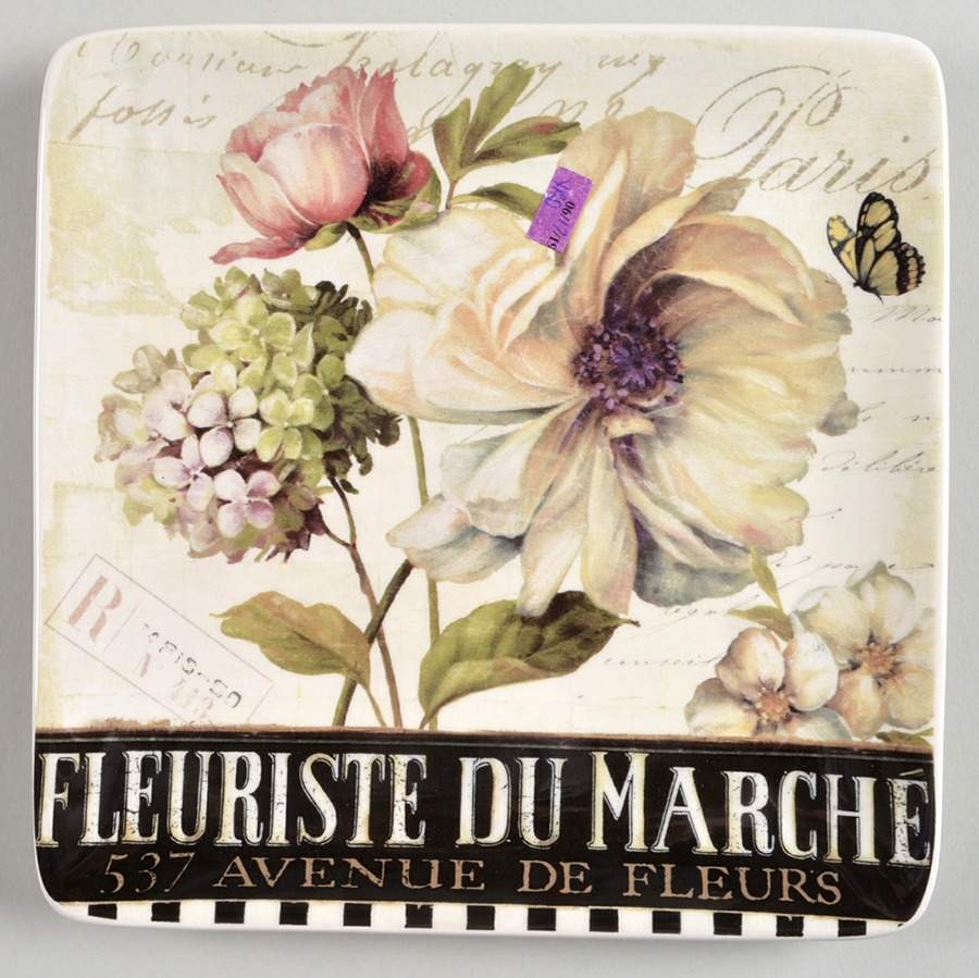 Marche d'Fleur Dessert/Pie Plate by Certified International-1