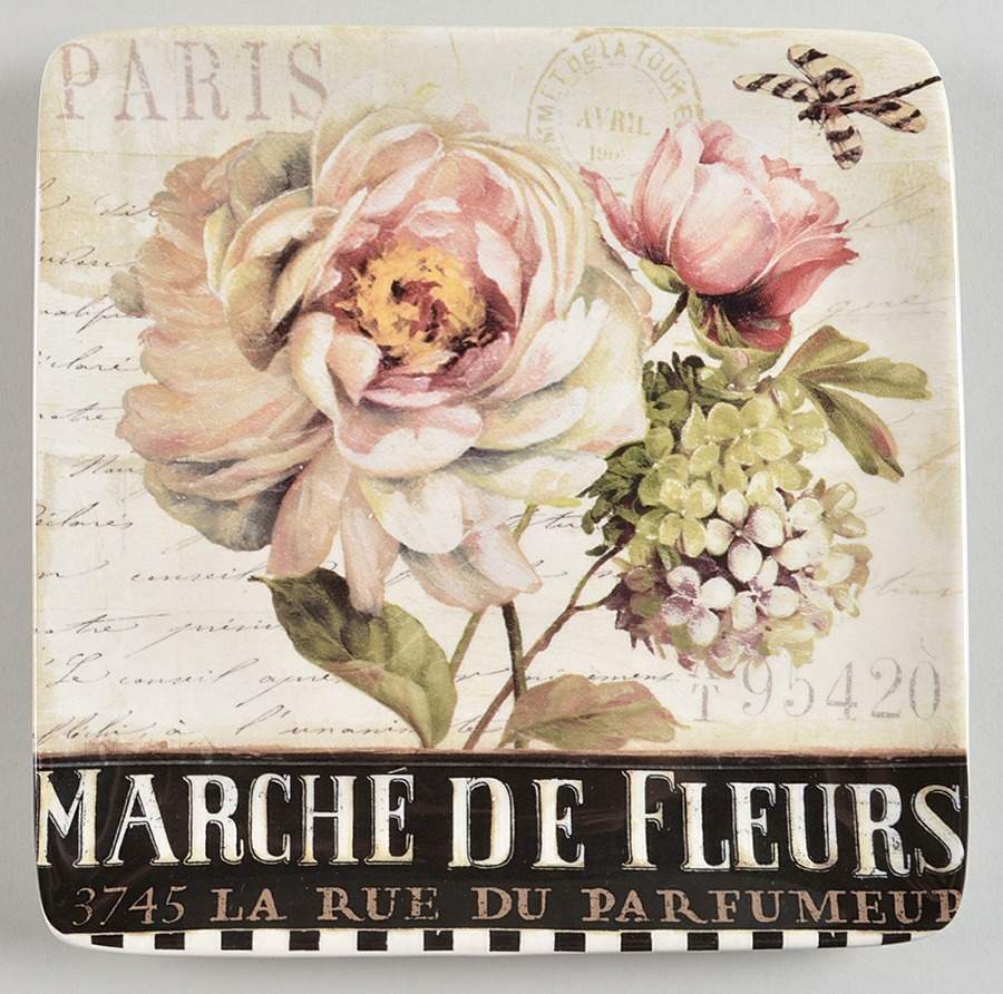 Marche d'Fleur Dessert/Pie Plate by Certified International-1