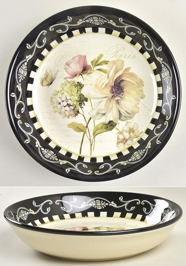 Marche d'Fleur 9" Pasta Serving Bowl by Certified International-1