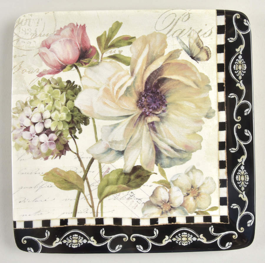Marche d'Fleur Dessert/Pie Plate by Certified International-1