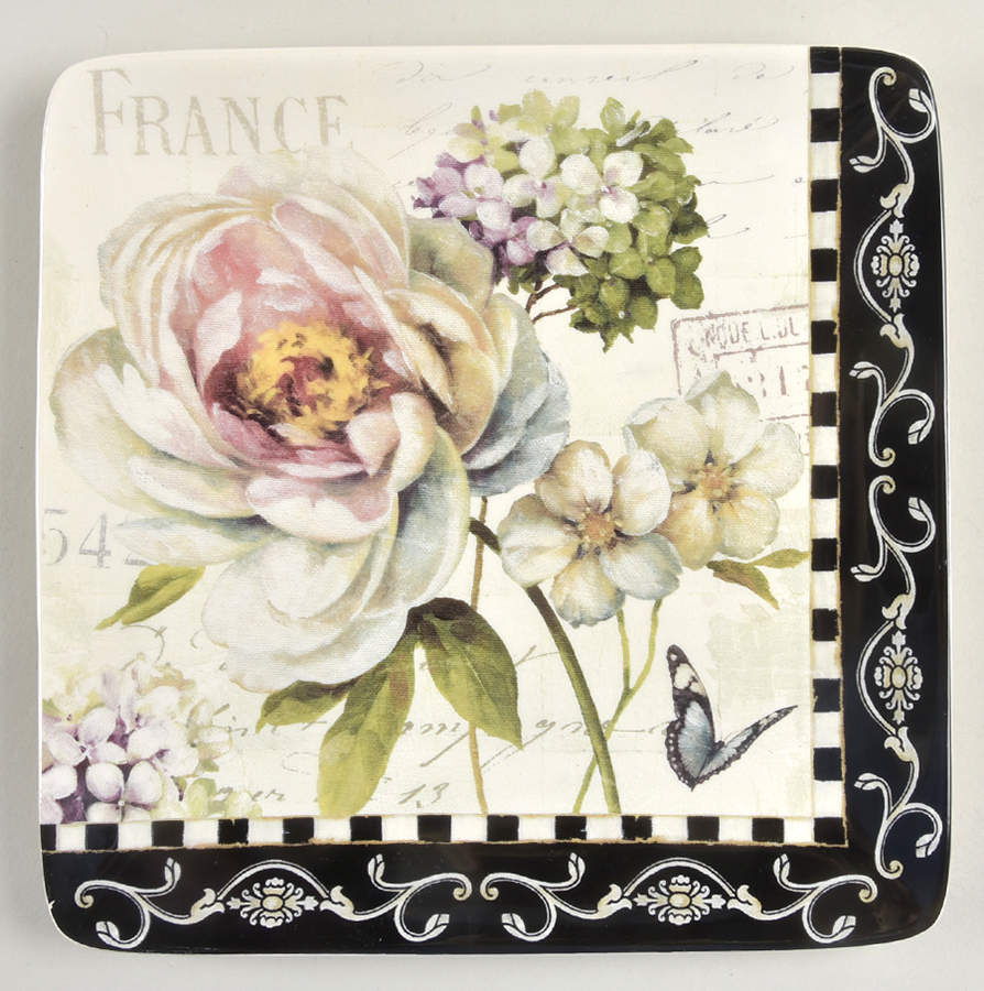 Marche d'Fleur Dessert/Pie Plate by Certified International-1