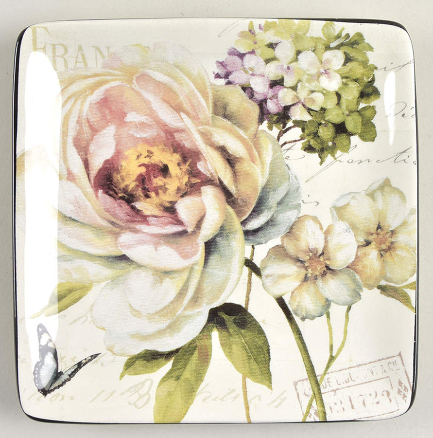 Marche d'Fleur Canape Plate by Certified International-1