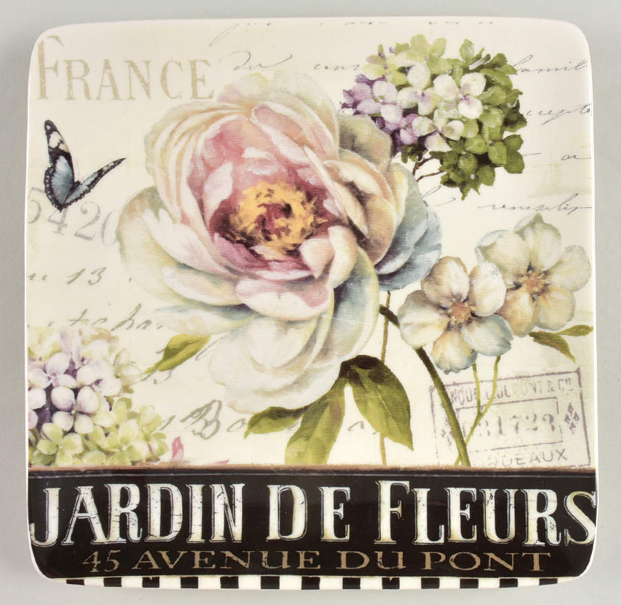Marche d'Fleur Dessert/Pie Plate by Certified International-1