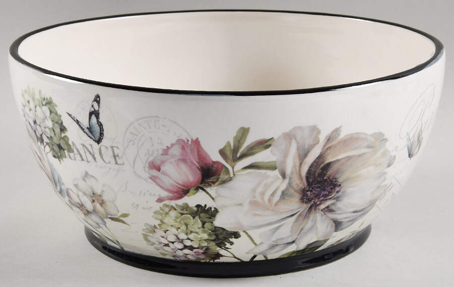 Marche d'Fleur 11" Round Serving Bowl by Certified International-1