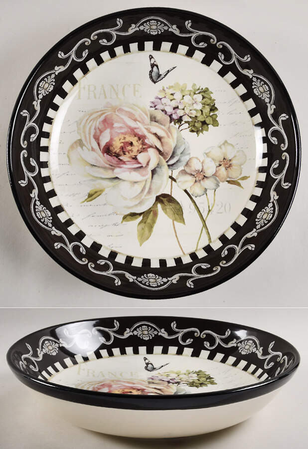 Marche d'Fleur 13" Pasta Serving Bowl by Certified International-1