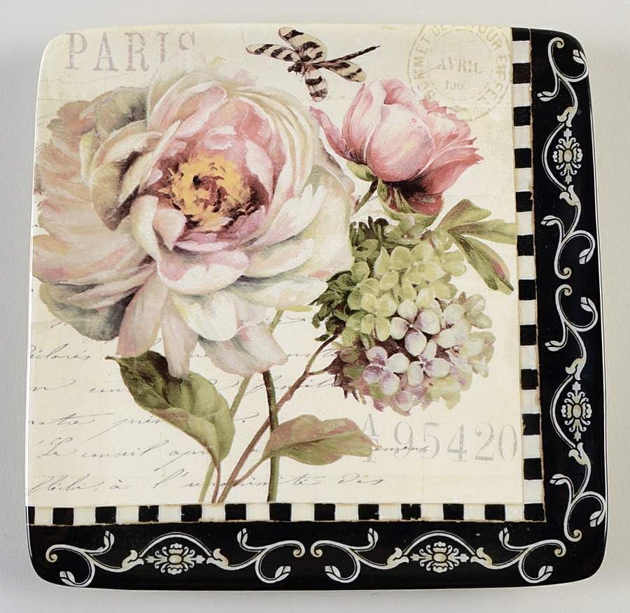 Marche d'Fleur Dessert/Pie Plate by Certified International-1