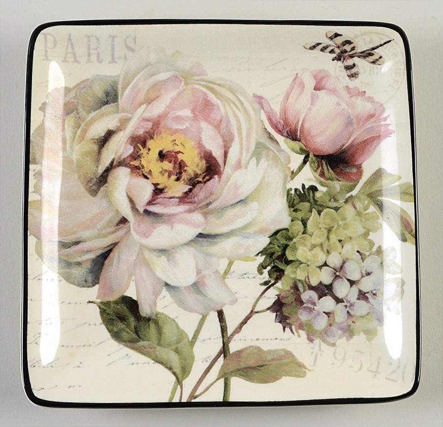 Marche d'Fleur Canape Plate by Certified International-1