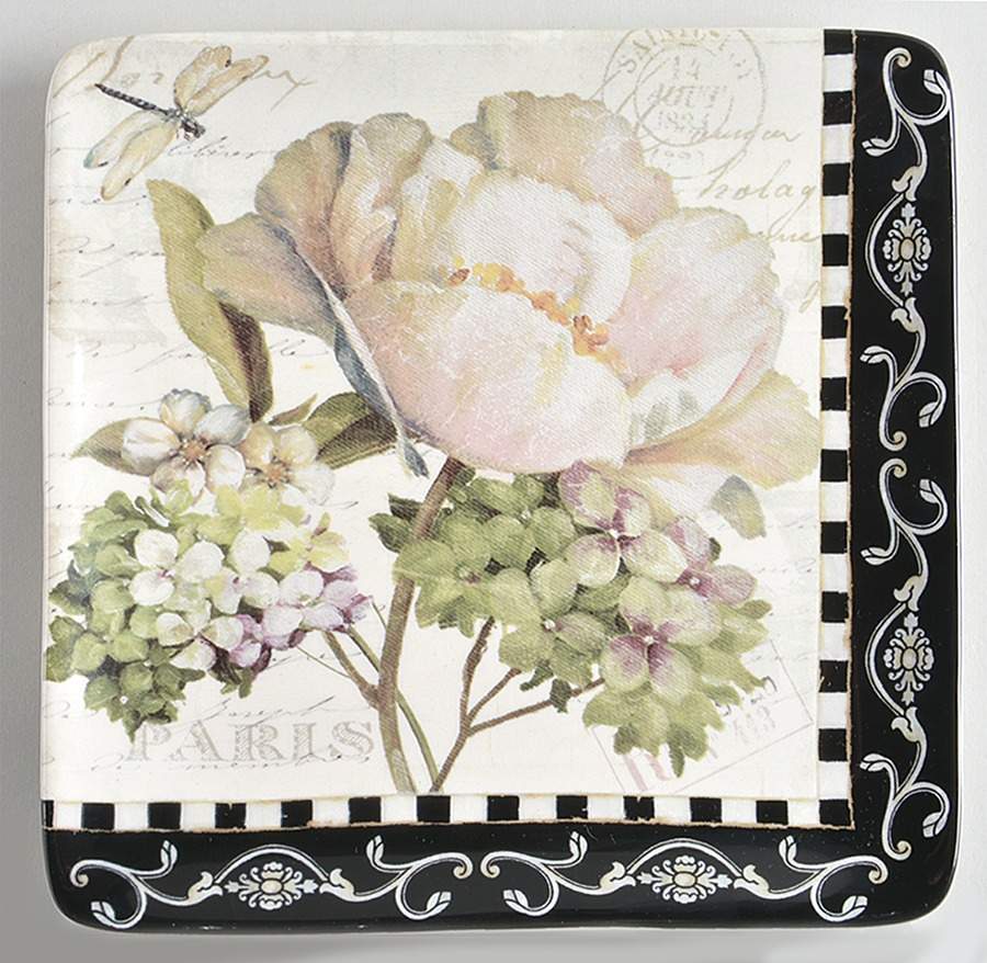 Marche d'Fleur Dessert/Pie Plate by Certified International-1