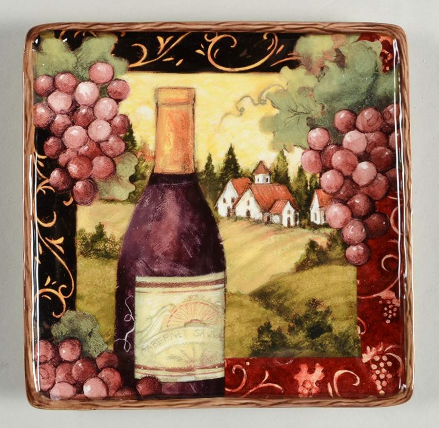 Merlot Sunset Dessert/Pie Plate by Certified International-1
