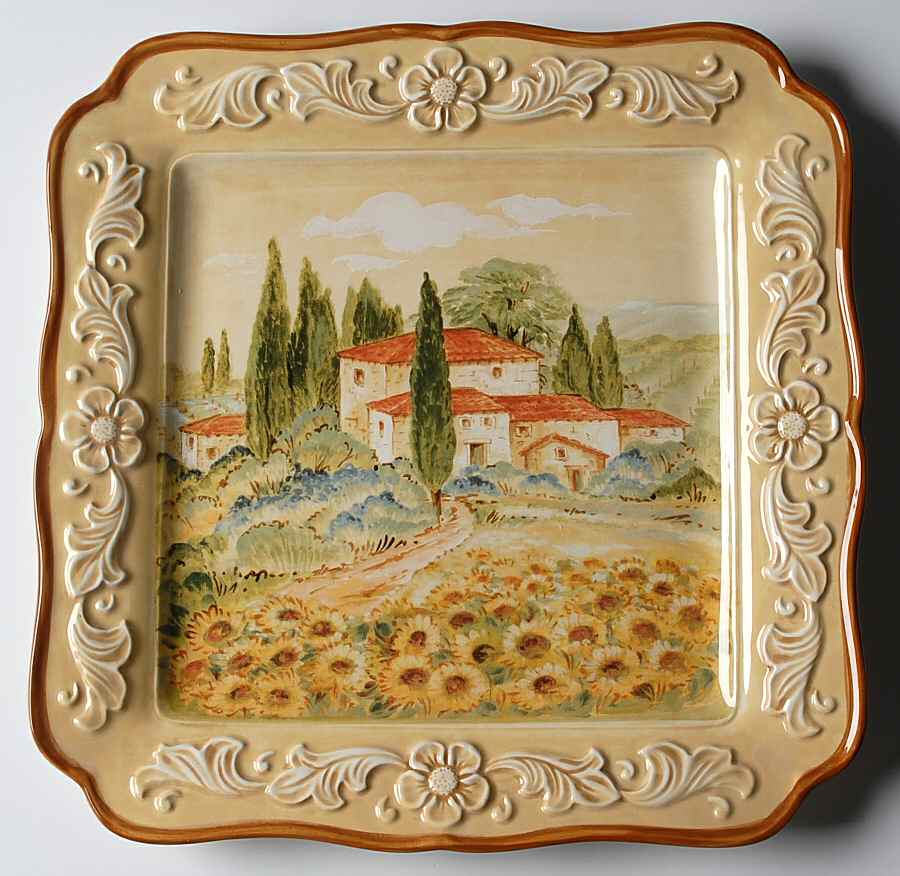 Italia 12" Square Serving Platter by Certified International-1