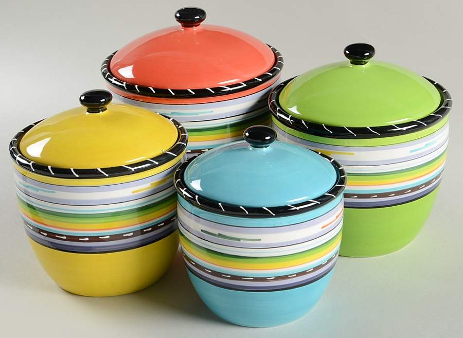Santa Fe (Nancy Green) (4 Piece) Canister Set (Box Set) by Certified International-1