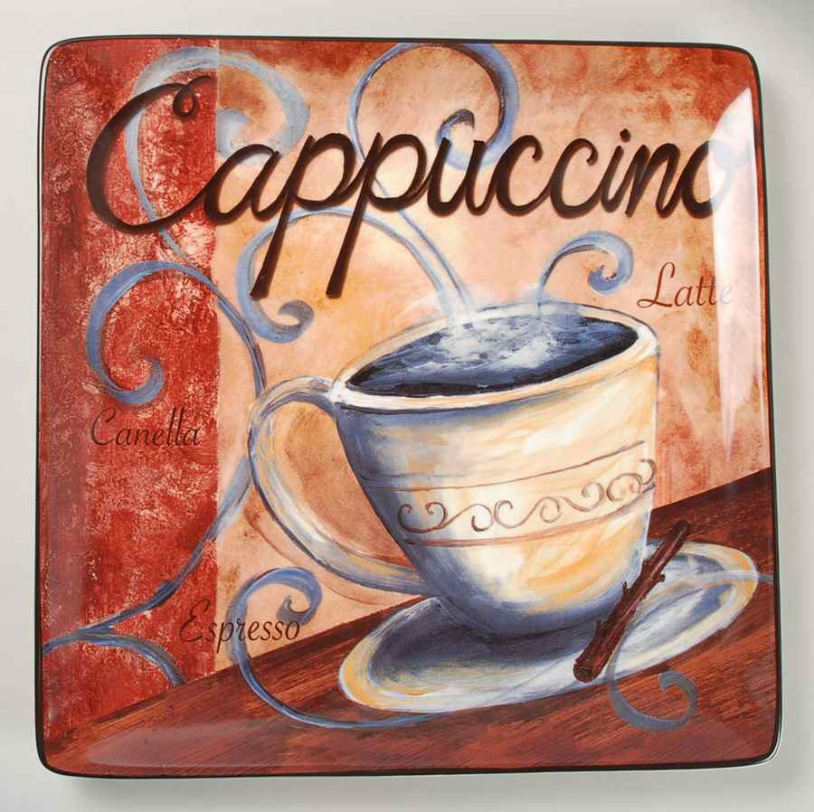 Le Caffe 12" Square Serving Platter by Certified International-1