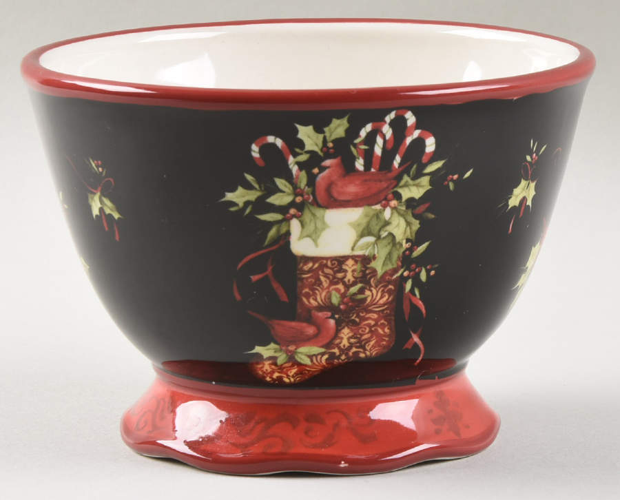 Vintage Christmas Individual Ice Cream Dish by Certified International-1