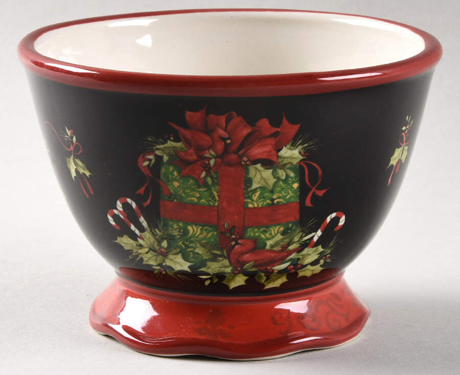 Vintage Christmas Individual Ice Cream Dish by Certified International-1