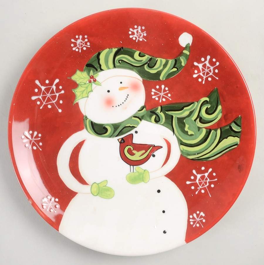 Winter Fun Snowman Dinner Plate by Certified International-1