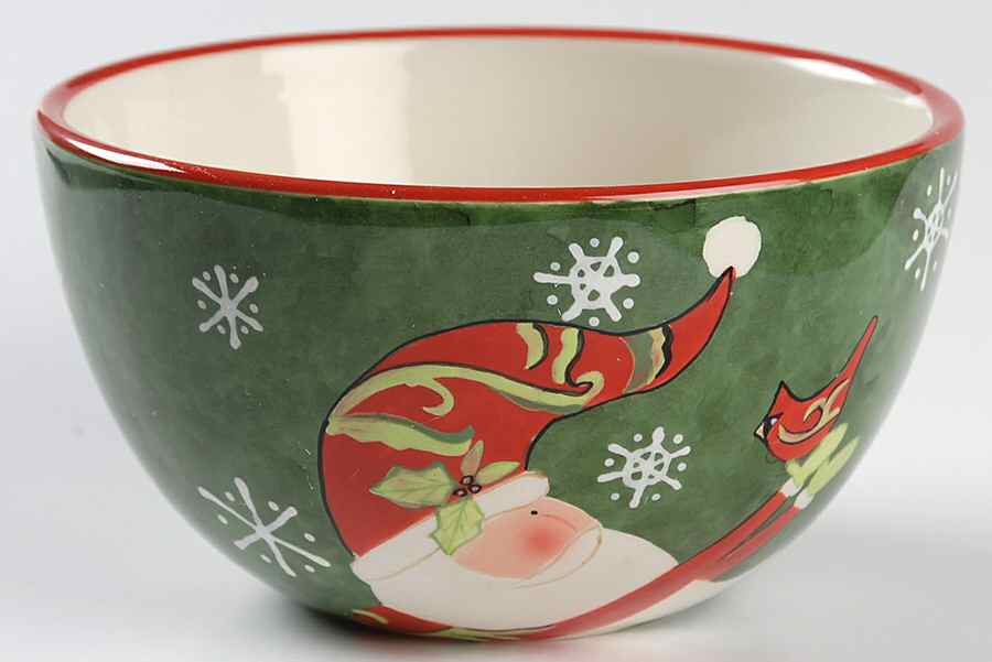 Winter Fun Santa Individual Ice Cream Dish by Certified International-1