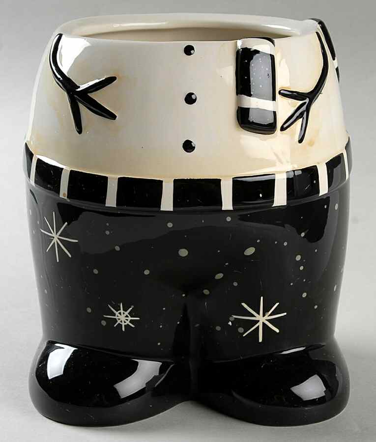 Christmas Snowman Figural Cookie Jar No Lid by Certified International-1
