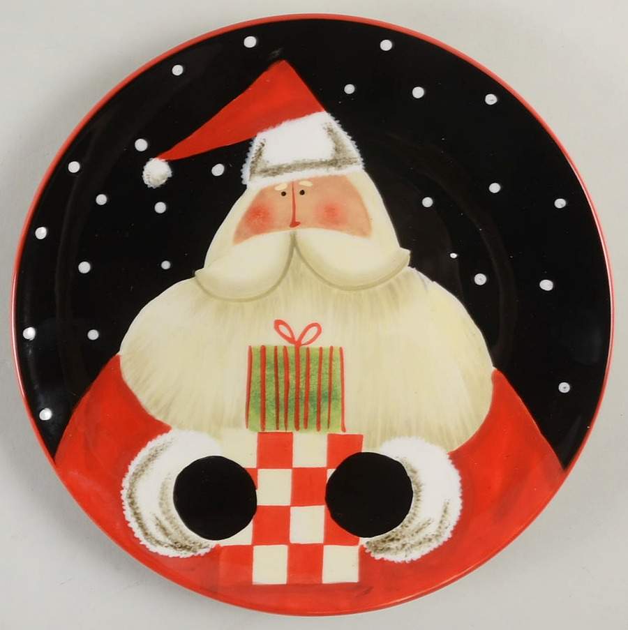 Santa's Gifts Dessert/Pie Plate by Certified International-1