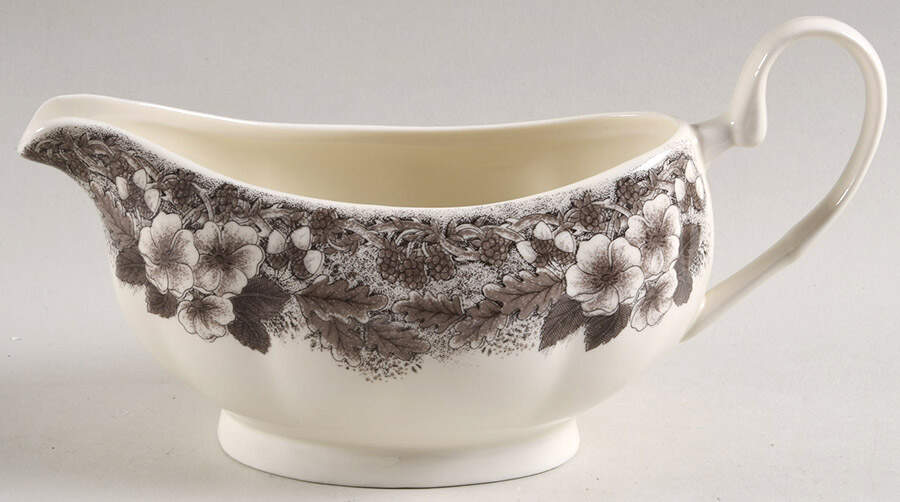 Thanksgiving Brown Multicolor Gravy Boat by Churchill-1