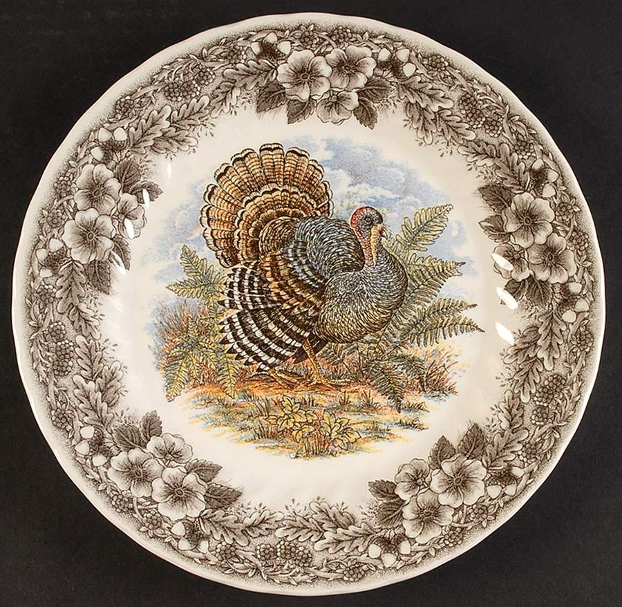 Thanksgiving Brown Multicolor Dinner Plate by Churchill-1