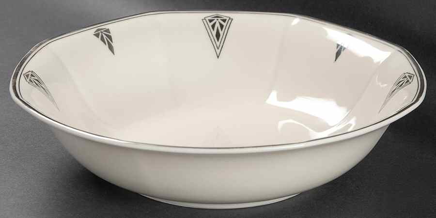 Deauville (White, Rounded Octagonal) 9" Round Vegetable Bowl by Community-1