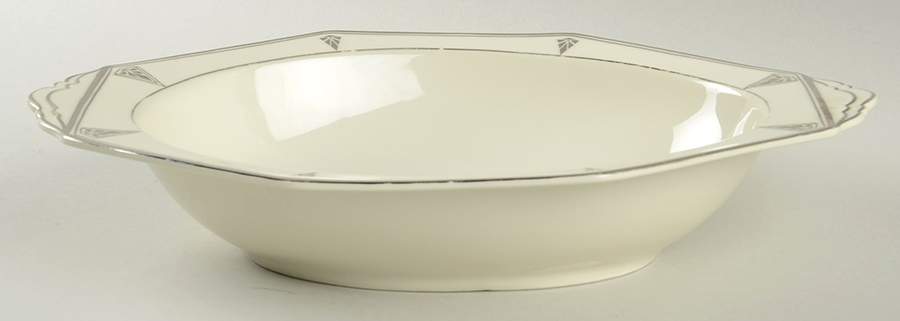 Deauville (White, Rounded Octagonal) 11" Oval Vegetable Bowl by Community-1