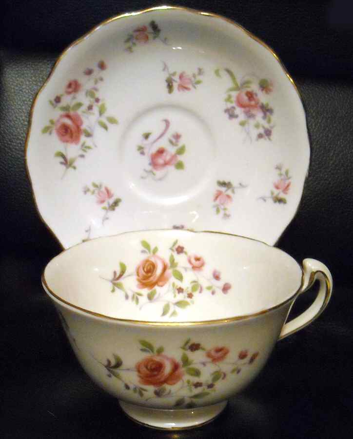 CLC107 Footed Cup & Saucer Set by Colclough-1