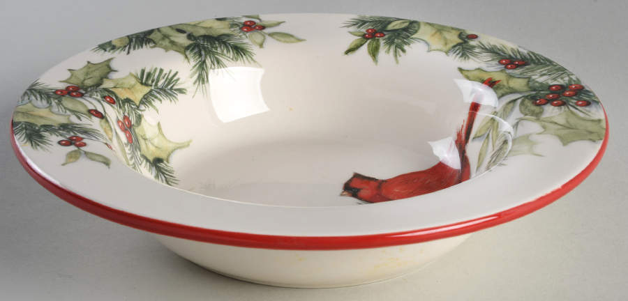 Winter Song Large Rim Soup Bowl by Certified International-1