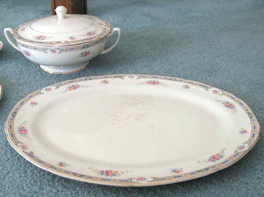 1233 14" Oval Serving Platter by Crooksville-1